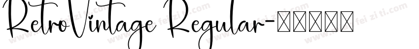 RetroVintage Regular字体转换